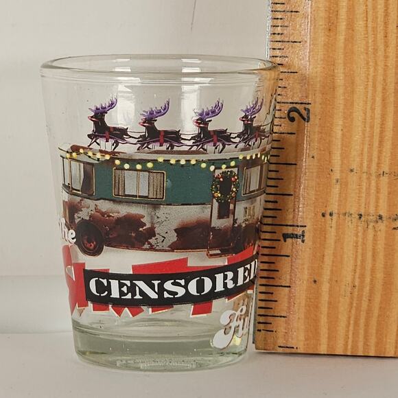 Christmas Vacation Shot Glass Set 4pc Clark Griswold 1.5oz Holiday Drink Bar - Picture 4 of 16